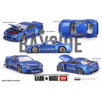 KAIDO HOUSE MINI GT 1/64 Nissan スカイライン GT-R R34 Kaido Works (V2 エアロ) SHINJUKU V2(右ハンドル)