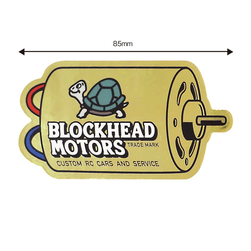 モーターステッカー【ミラーゴールド】 | BLOCKHEAD MOTORS
