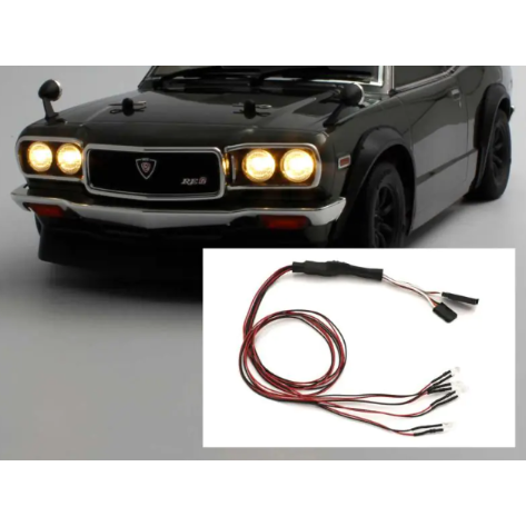 KYOSHO LEDライトユニット (Φ5/4灯/L=400/ハロゲン＆レッド) | BLOC