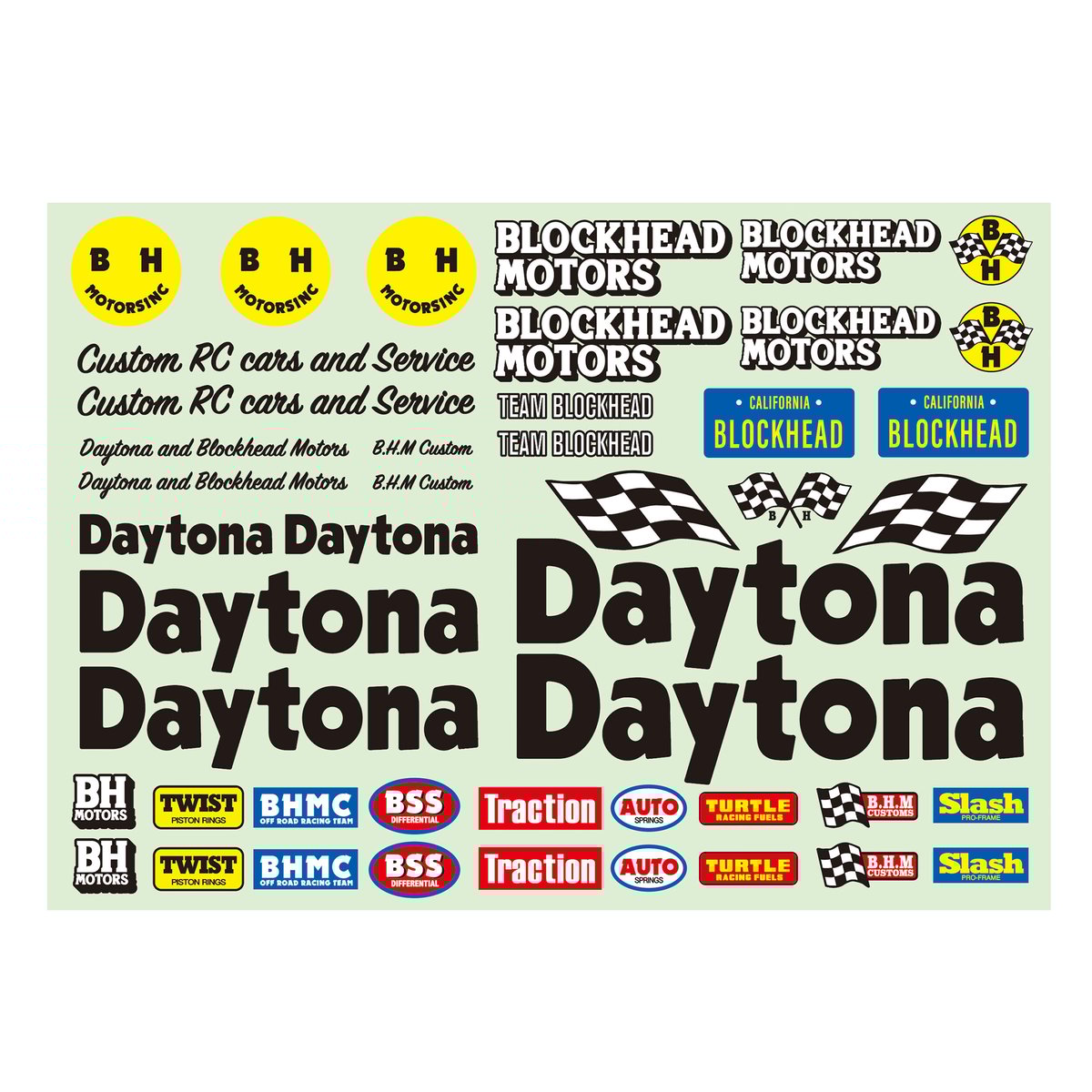 Daytona X BLOCKHEAD MOTORSコラボデカールシート | BLOCKHEA Daytona X BLOCKHEAD MOTORSコラボデカールシート | BLOCKHEA
