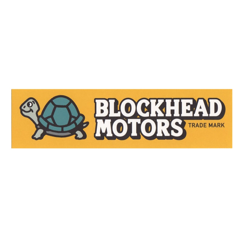 ロゴステッカー横長タイプ | BLOCKHEAD MOTORS
