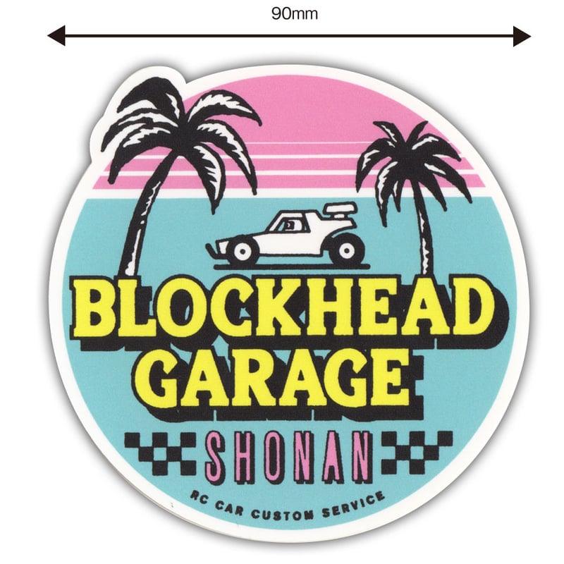 BLOCKHEAD GARAGE SHONANステッカー | BLOCKHEAD MOTORS