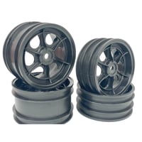 JC RACING PRODUCTS イグレス 4WD ホイールセット(4pcs)(ブラック) JC-0053-BK