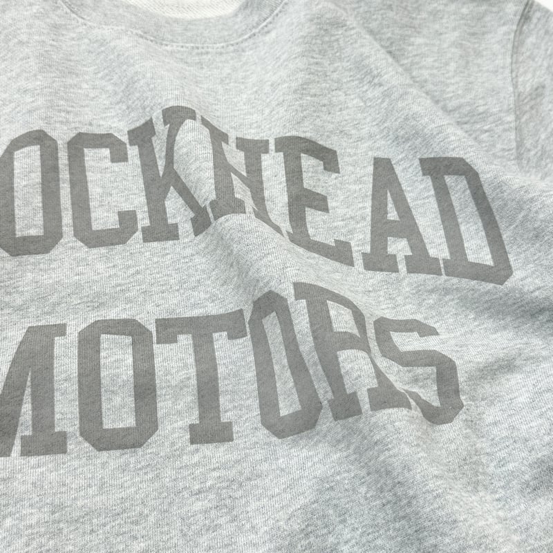 カレッジロゴグレー/クルーネックスウェット | BLOCKHEAD MOTORS カレッジロゴグレー/クルーネックスウェット | BLOCKHEAD MOTORS