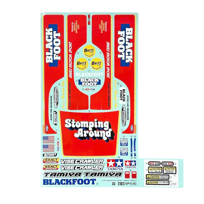 タミヤ カスタマーパーツ ブラックフット スペアステッカー(19495887