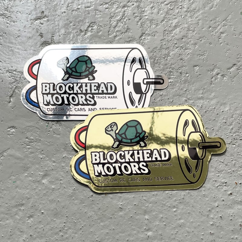 モーターステッカー【ミラーゴールド】 | BLOCKHEAD MOTORS