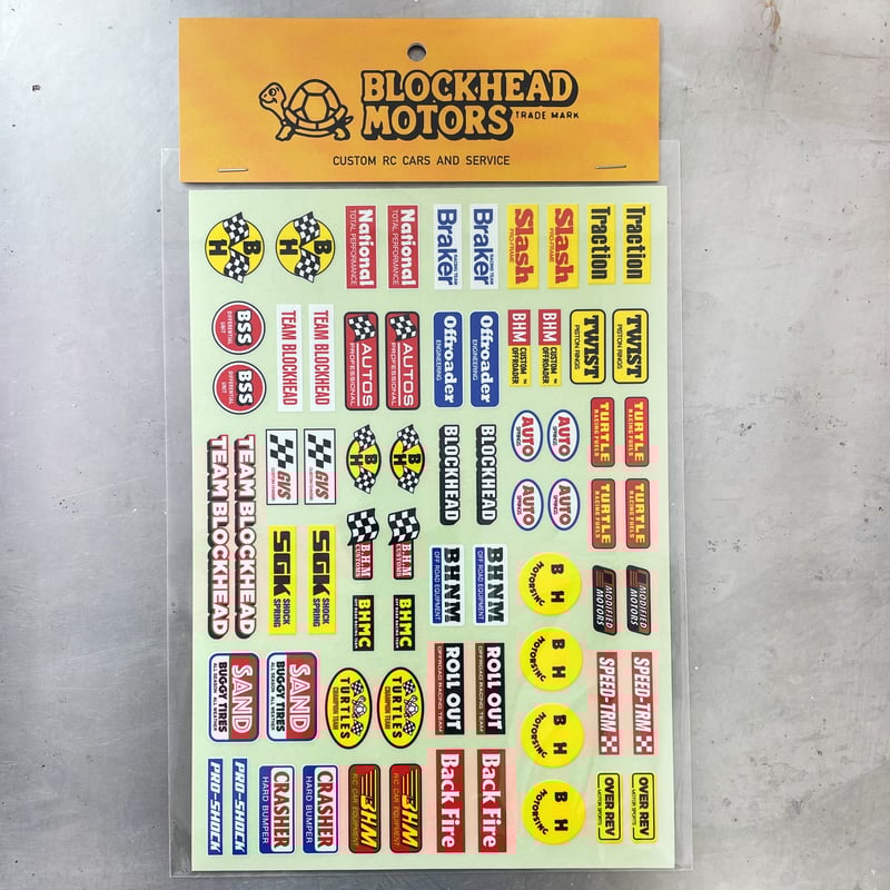 スポンサーデカールセット | BLOCKHEAD MOTORS