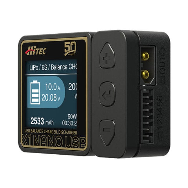 HiTEC X1 NANO USB 50th anniv. USBバランス充・放電器[ X1 HiTEC X1 NANO USB 50th anniv. USBバランス充・放電器[ X1