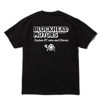 BLOCKHEAD MOTORSスタンダードTシャツ／ブラック ホワイト