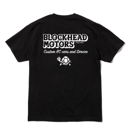BLOCKHEAD MOTORSスタンダードTシャツ／ブラック