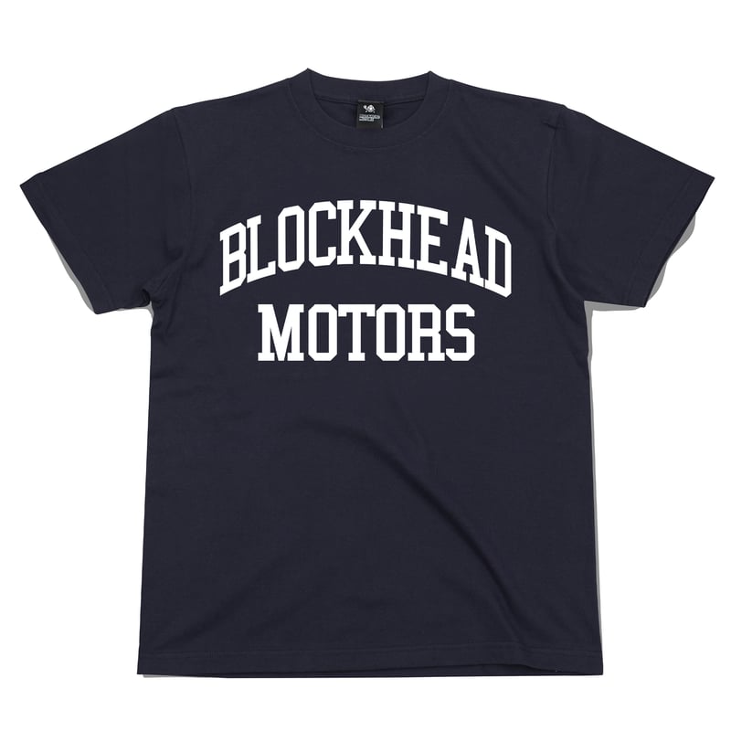 カレッジTシャツ（ネイビー／ホワイト） | BLOCKHEAD MOTORS