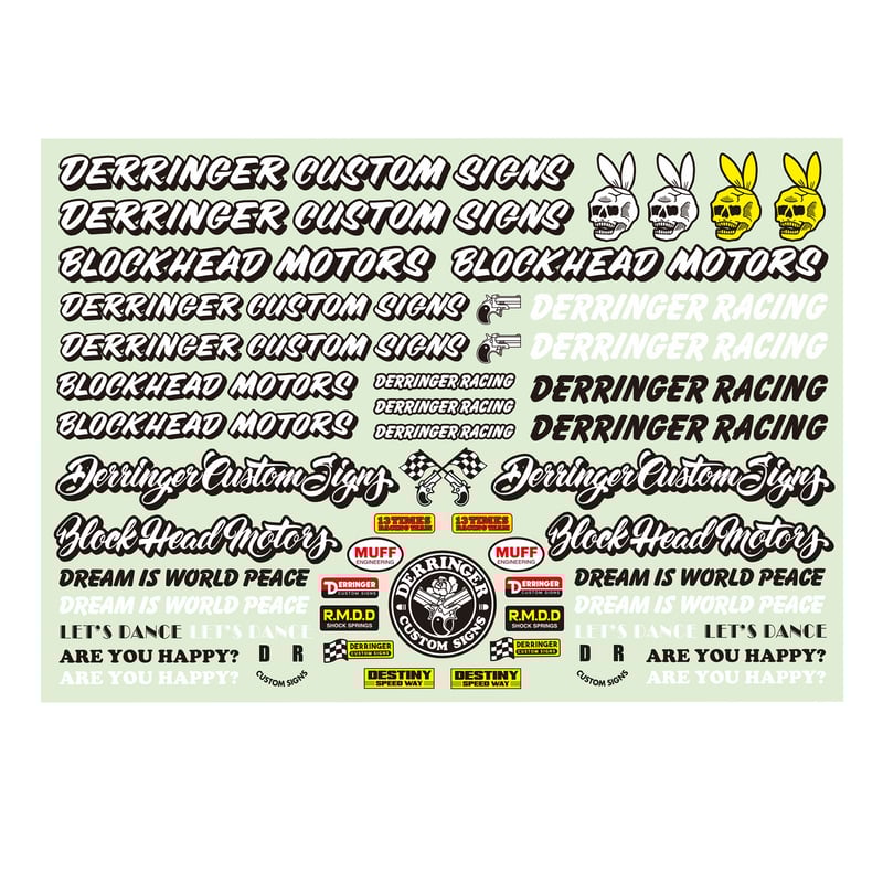 Derringer Custom Signs x BLOCKHEAD MOTORS コラボデ