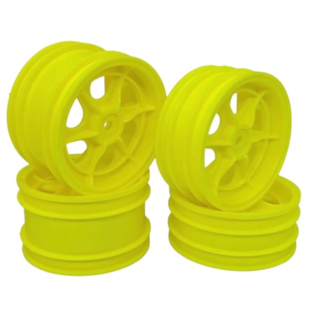 JC RACING PRODUCTS イグレス 4WD ホイールセット(4pcs)(イエロー) JC-0053-Y