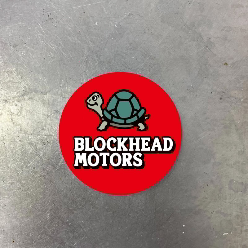 丸ステッカー/レッド | BLOCKHEAD MOTORS 丸ステッカー/レッド | BLOCKHEAD MOTORS