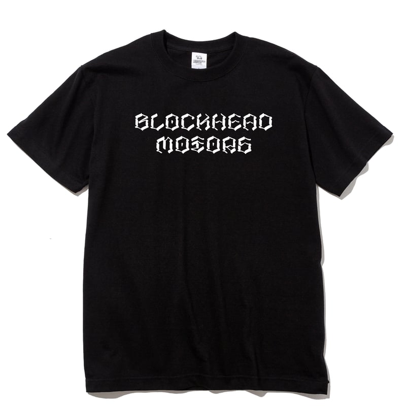 USUGROW（薄黒） x BLOCKHEAD MOTORS Tシャツ（ブラックX