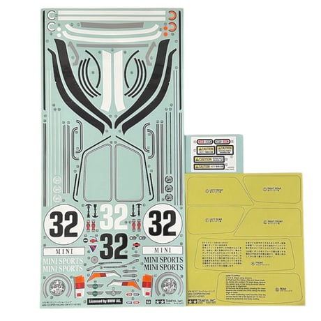 タミヤ ミニクーパー レーシング ボディセット ステッカーマスクシール 説明書 CATEGORY タミヤ デカールシート | BLOCKHEAD MOTORS