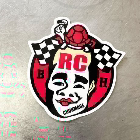 TEAM CHONMAGE x BLOCKHEAD MOTORS コラボステッカー