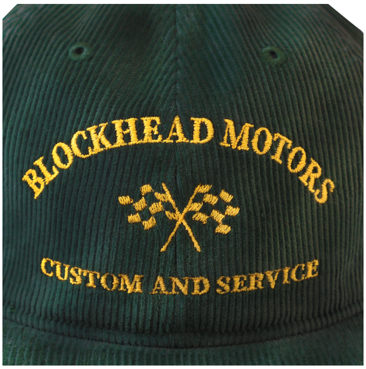 コーデュロイキャップ／グリーン | BLOCKHEAD MOTORS