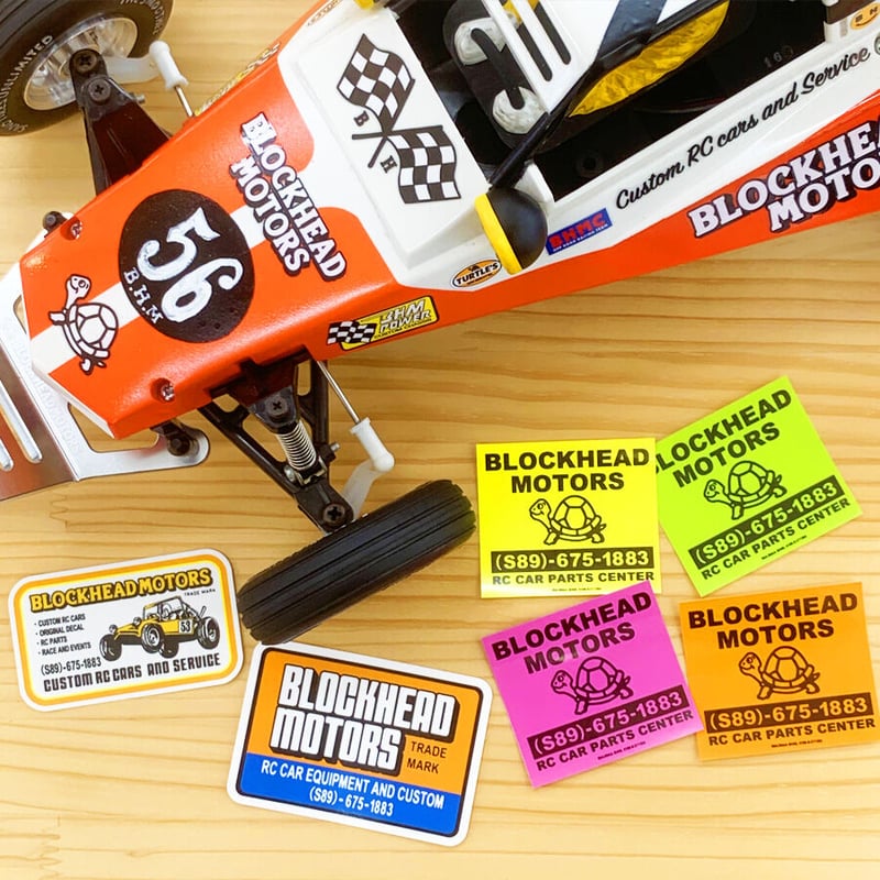 BHスクエアロゴステッカー | BLOCKHEAD MOTORS