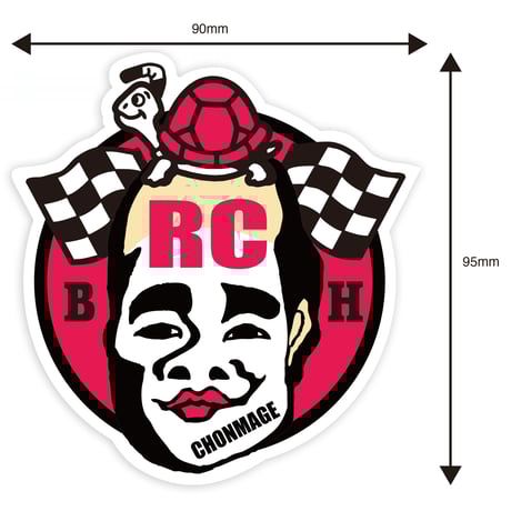 TEAM CHONMAGE x BLOCKHEAD MOTORS コラボステッカー