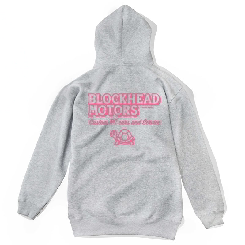 スタンダードパーカー(グレー/発泡ピンク) | BLOCKHEAD MOTORS スタンダードパーカー(グレー/発泡ピンク) | BLOCKHEAD MOTORS