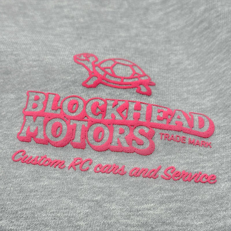 スタンダードパーカー(グレー/発泡ピンク) | BLOCKHEAD MOTORS スタンダードパーカー(グレー/発泡ピンク) | BLOCKHEAD MOTORS
