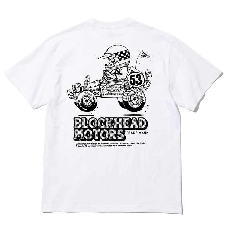 90's BLOCKHEAD フリークショー Tシャツ Comical Buggy Tシャツ（ホワイト） | BLOCKHEAD MOTORS