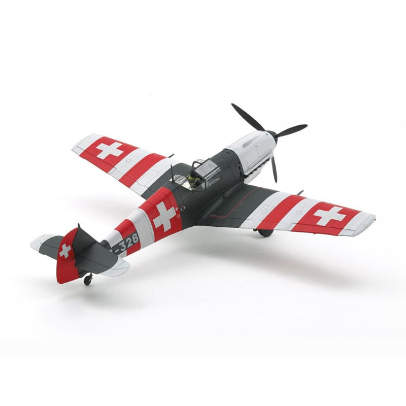 タミヤ 1/48 メッサーシュミット Bf109 E-3 スイス空軍 | BLOCKHEAD