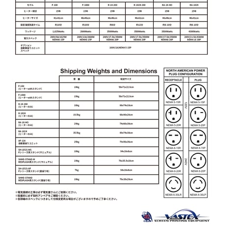 VASTEX F-1000 200V日本仕様 スポット乾燥機
