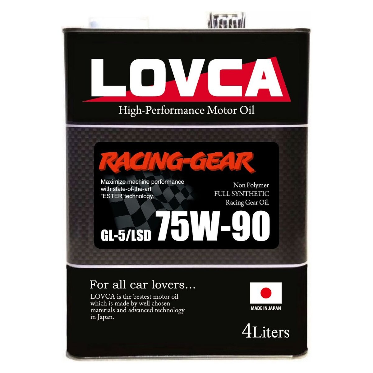 □送料無料□LOVCA RACING-GEAR 75W-90 4L GL-5/LSD□LRG7