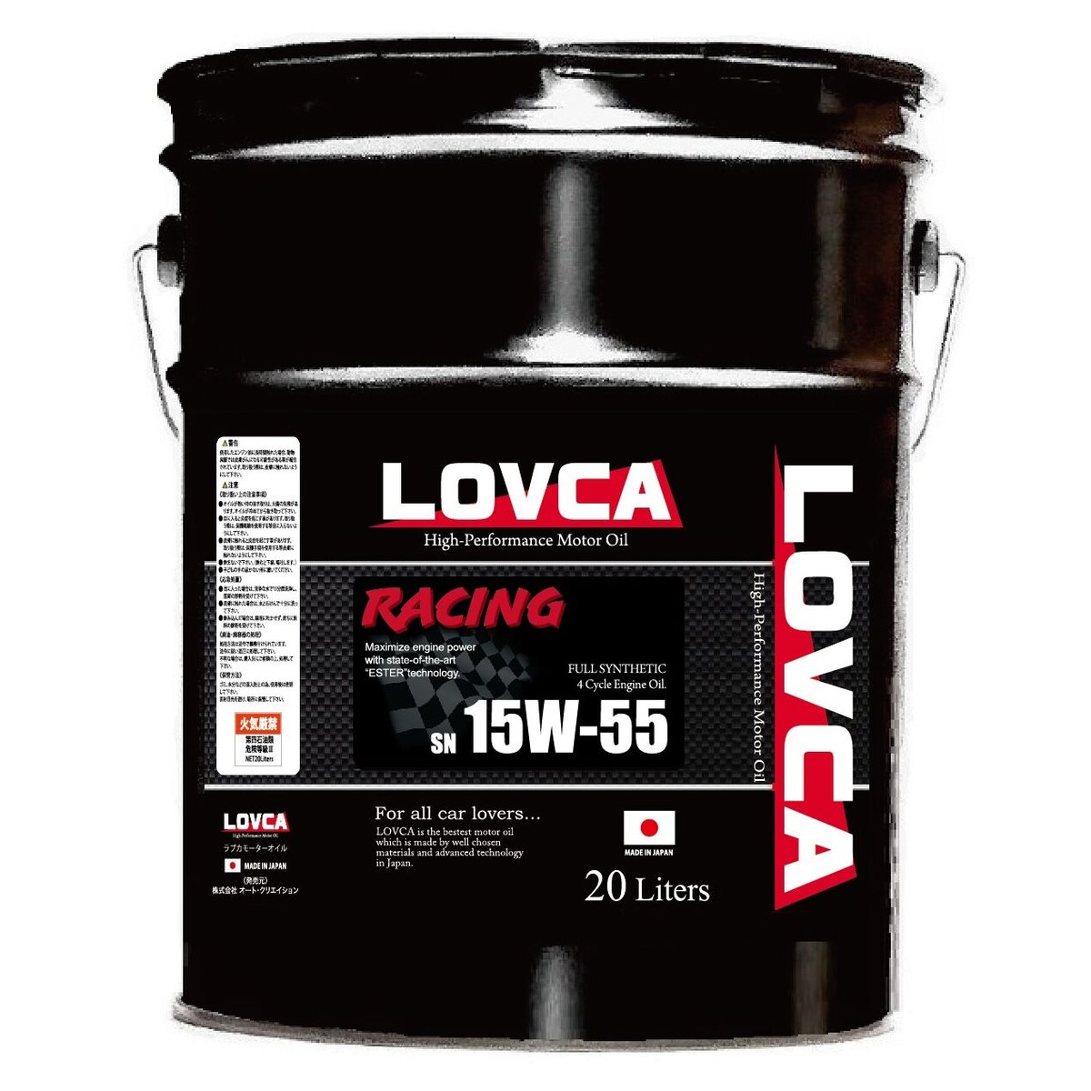 LOVCA Racing エンジンオイル 15W-55 20L □送料無料□LOVCA RACING 15W-55 20L SN□LR1555-20 | LO