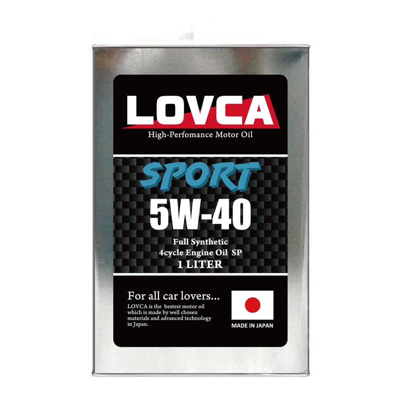 ラブカ LOVCA Racing 5w-40 新中古品 □LOVCA SPORT 5W-40 1L SP□LS540-1 | LOVCAモーターオイル