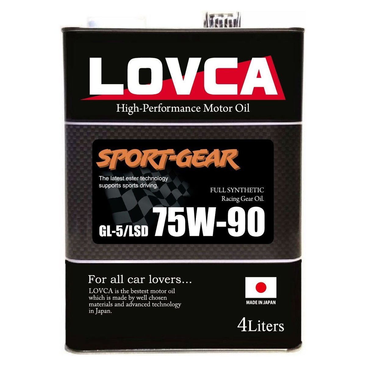 □送料無料□LOVCA SPORT-GEAR 75W-90 4L GL-5/LSD□LSG75