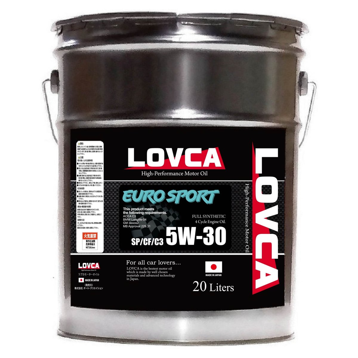 S*2様 【未開封】エンジンオイルLOVCA EURO-SPORT 5W-30/ □送料無料□LOVCA EURO-SPORT 5W-30/20L SP/C3□LES530-2