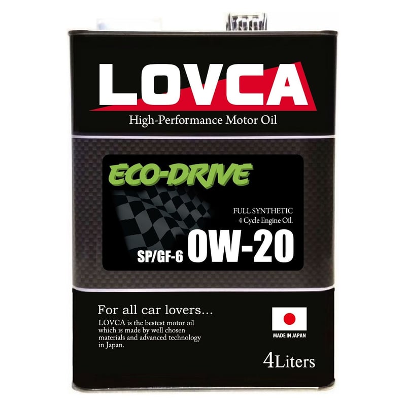 □送料無料□LOVCA ECO-DRIVE 0W-20 4L SP/GF-6□LED020-4