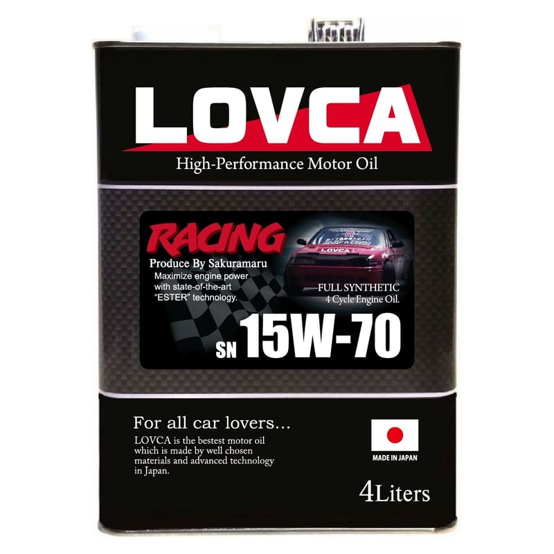 □送料無料□LOVCA RACING 15W-70 4L SN□LR1570-4 | LOVC