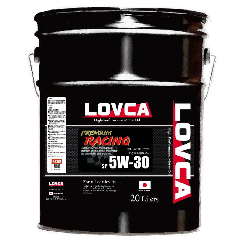 □送料無料□LOVCA PREMIUM-RACING 5W-30 20L SP□特殊減摩技術×