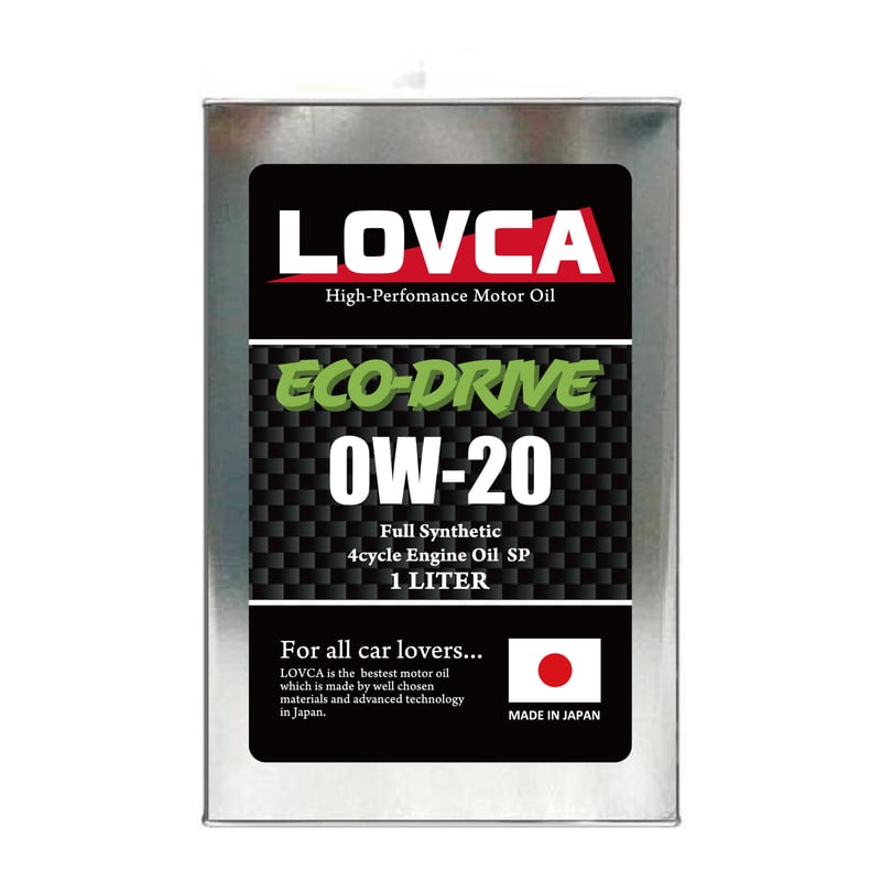 メンテナンス LOVCA ECO-DRIVE 0W-20 20L SP/GF-6 □LOVCA ECO-DRIVE 0W-20 1L SP/GF-6□LED020-1 | LO