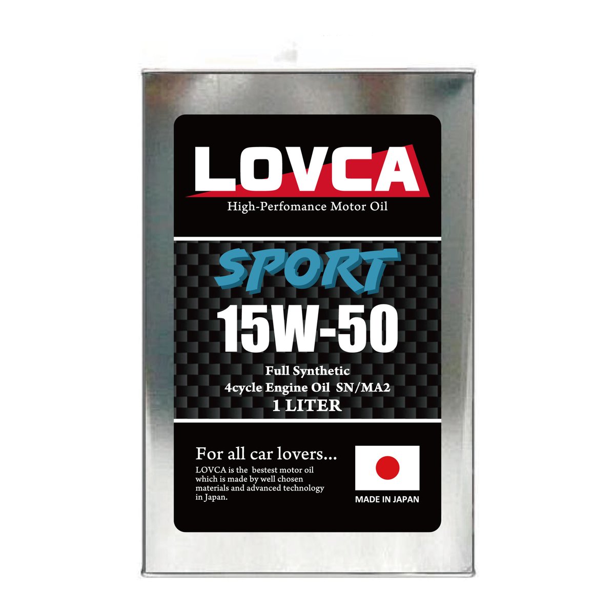 □LOVCA SPORT 15W-50 1L SN/MA2/CF適合□2輪湿式クラッチ対応□L
