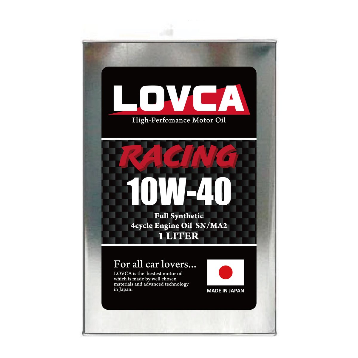 □LOVCA RACING 10W-40 1L SN/MA2 □2輪湿式クラッチ対応□LR10