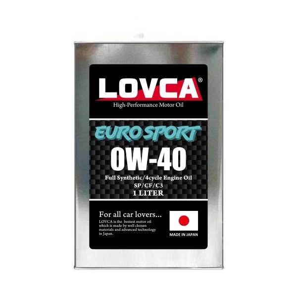 LOVCA DIESEL-SPORT 0W-40 DL-1クリーンディーゼル車用 □LOVCA EURO-SPORT 0W-40 1L SP/C3 欧州クリーンディーゼル規格