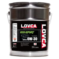 LOVCA ECO-DRIVE 0W-20 20L ペール缶 □送料無料□LOVCA ECO-DRIVE 0W-20 20L SQ/GF-7□LED020-