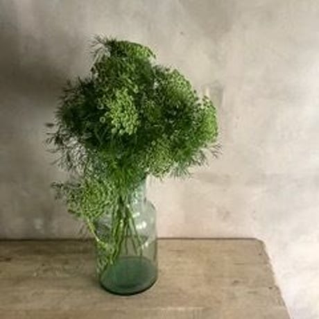 Blue Glass Bottle Flower Vase (ブルーガラスボトル フラワーベース)