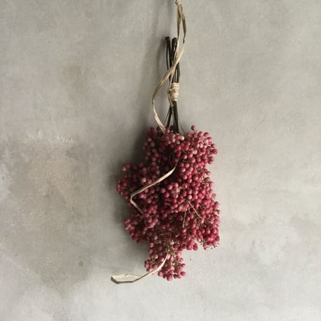 Dried Pinkpepper's Wreath&Swag(ピンクペッパーのリース＆スワッグ）