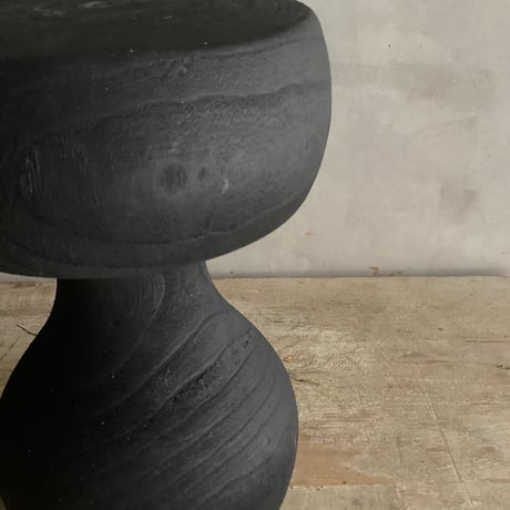 Black woodstool ＆ Potcover "Back in Black" Ver.(ウッドスツール&ポットカバー・ブラックバージョン)