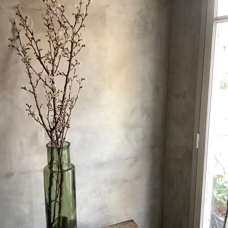 Valencia"Cuatro"glass bottle flower vase(ヴァレンシア"クアトロ" ガラスボトル  フラワーベース)