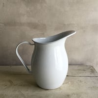 Edward Jug エドワード ・ジャグ (ホーローピッチャー ホワイト)1L