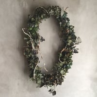 Dried Hydrangea Flower Wreath(アンティーク紫陽花のドライリース)