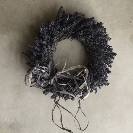 Dried Lavender Wreath Set (香るオーガニックラベンダーのドライリースセット)