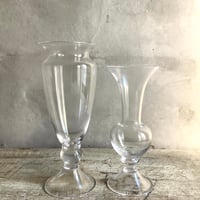"Adrett Clear" Flower vase set of 2 (フラワーベースセット"アドレットクリア”2個セット)